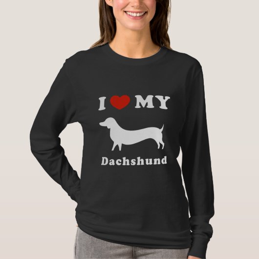Dachshund Women Shirt Sleeve (Voorkant)