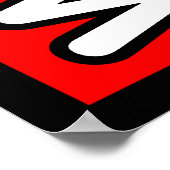 Dachshund WOOF Poster (Hoek)