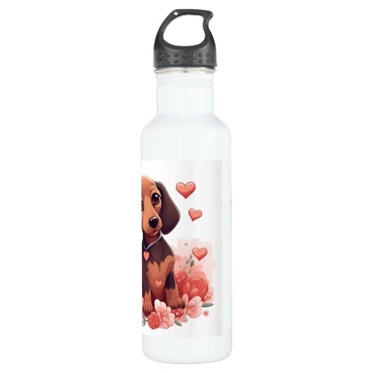 Dachshund World's beste hond mama Waterfles (Voorkant)