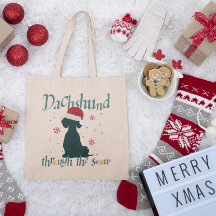 Dachshund Worst Dog Canvas Canvas tas, Doxie Bag
