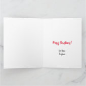 Dachshund, Worst Hond Kerstmis Kaart (Binnen)