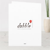 Dachshund, Worst Hond Kerstmis Kaart (Achterkant)