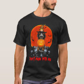 Dachshund-worst met pompoenlamp t-shirt (Voorkant)