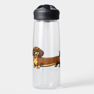 Dachshund Worst Sausage Wiener Dog Ontwerp Waterfles