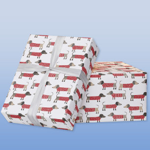 Dachshund Worst Wiener Hondenvakantie Cadeaupapier