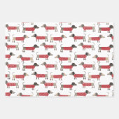 Dachshund Worst Wiener Hondenvakantie Inpakpapier Vel (Voorkant 2)