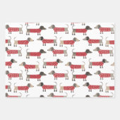 Dachshund Worst Wiener Hondenvakantie Inpakpapier Vel (Voorkant)