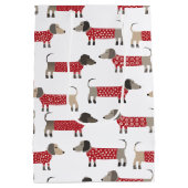 Dachshund Worst Wiener Hondenvakantie Medium Cadeauzakje (Achterkant)