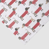 Dachshund Worst Wiener Hondenvakantie Tissuepapier (Detail)