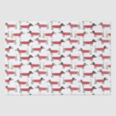 Dachshund Worst Wiener Hondenvakantie Tissuepapier (Voorkant)