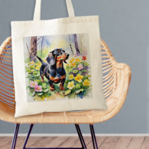 Dachshund Worstelhond Bosland Sleutelbloemen