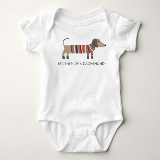 Dachshund worstelhond romper (Voorkant)