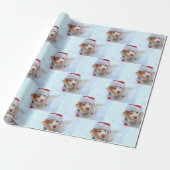 Dachshund Xmas feestelijke pet sneeuw Cadeaupapier (Uitgerold)