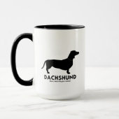 Dachshund Yin Yang Coffee Mok (Links)