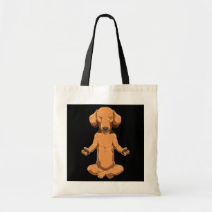 Dachshund Yoga Meditating Dog Tote Bag