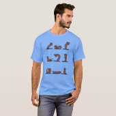 Dachshund yogameisje t-shirt (Voorkant volledig)