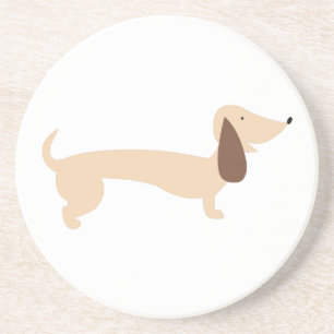 Dachshund Zandsteen Onderzetter