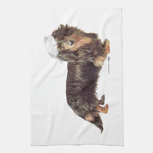 Dachshund Zeiler Theedoek (Verticaal)