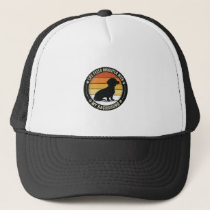 Dachshund Zonsondergang Shirt Vintage Hondenliefhe Trucker Pet