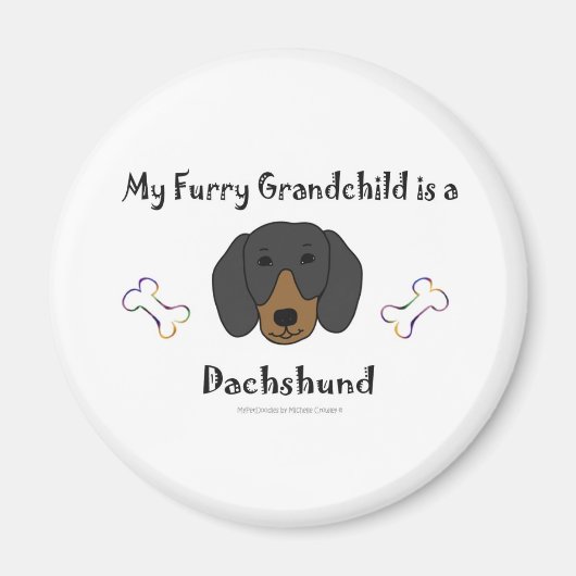DachshundBlackTan Magneet (Voorkant)
