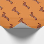 DachshundGlossy inpakpapier, 30 in x 6 ft Cadeaupapier (Hoek)