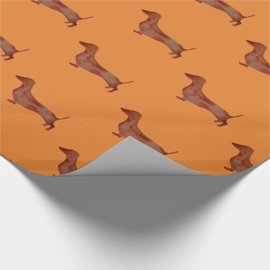 DachshundGlossy inpakpapier, 30 in x 6 ft Cadeaupapier (Hoek)