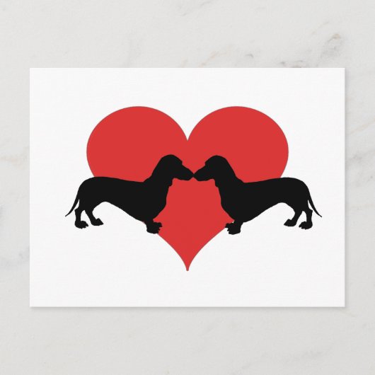 Dachshundlove Briefkaart (Voorkant)