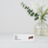 Dachshundnt Mini Visitekaartje (Staand voorkant)
