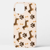 Dachshundpatroon:  printontwerp Case-Mate iPhone case (Achterkant)
