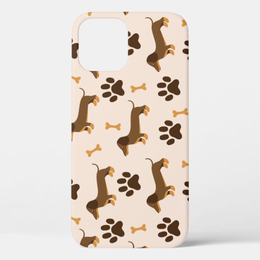 Dachshundpatroon: printontwerp Case-Mate iPhone case (Achterkant)
