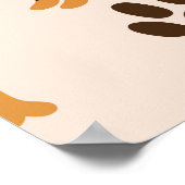 Dachshundpatroon: printontwerp poster (Hoek)