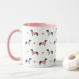 Dachshunds and Hearts Mok
