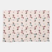 Dachshunds and Hearts Tea Towel Theedoek (Horizontaal)
