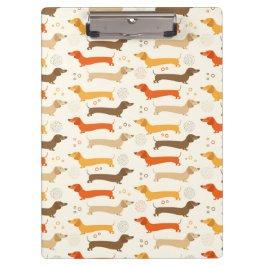 Dachshunds and Polka Dots Clipboard Klembord