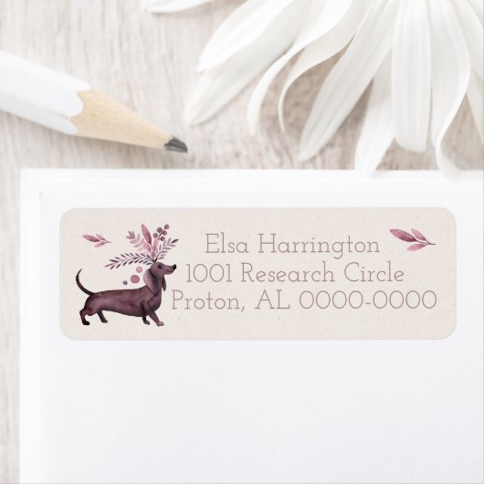 Dachshunds are Hilarious Return Address Label (Insitu)