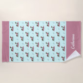 Dachshunds Beach Towel omdoen Strandlaken (Voorkant)