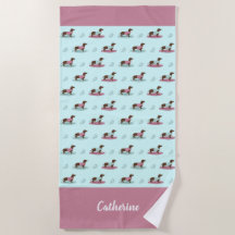 Dachshunds Beach Towel omdoen