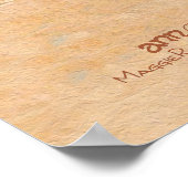 Dachshunds bij Beach Poster (Hoek)