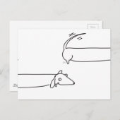Dachshunds! Briefkaart (Voorkant / Achterkant)