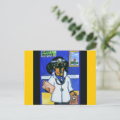 Dachshunds Briefkaart (Staand voorkant)