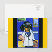 Dachshunds Briefkaart (Voorkant / Achterkant)