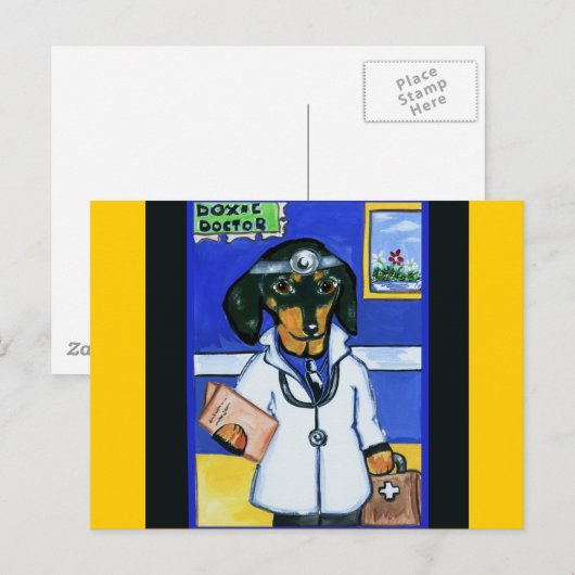 Dachshunds Briefkaart (Voorkant / Achterkant)