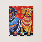 Dachshunds by Heather Galler Legpuzzel (Verticaal)