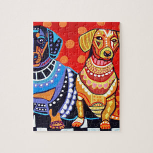 Dachshunds by Heather Galler Legpuzzel