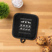 Dachshunds Christmas Sweater Pattern Classic T-Shi Pannenlap (Top down)