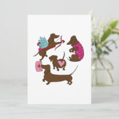 DACHSHUNDS CUPID  ADVIESKAART (Staand voorkant)