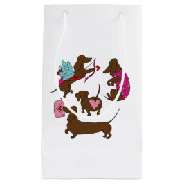DACHSHUNDS CUPID  KLEIN CADEAUZAKJE