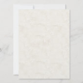 Dachshunds Custom Ivory Wedding Invitation Kaart (Achterkant)