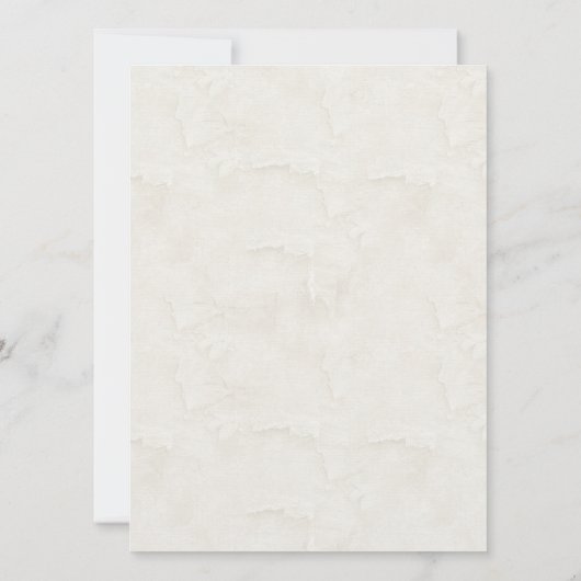 Dachshunds Custom Ivory Wedding Invitation Kaart (Achterkant)