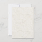 Dachshunds Custom Ivory Wedding RSVP Kaart (Achterkant)
